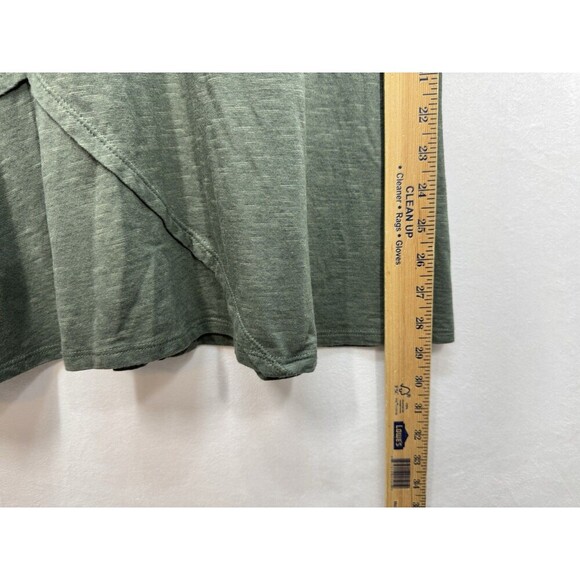 Horny Toad Oblique V Neck Dress Womens Small Green Organic Long Sleeve Outdoor - Picture 9 of 9
